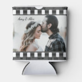 Trendy Film Reel Movie Persoonlijk Afbeelding Lijs Blikjeskoeler (Voorkant)