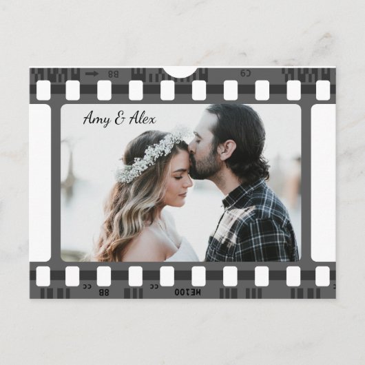 Trendy Film Reel Movie Persoonlijk Afbeelding Lijs Briefkaart (Voorkant)