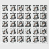 Trendy Film Reel Movie Persoonlijk Afbeelding Lijs Cadeaupapier (Vlak)