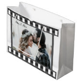 Trendy Film Reel Movie Persoonlijk Afbeelding Lijs Groot Cadeauzakje (Voorkant Gekanteld)