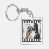 Trendy Film Reel Movie Persoonlijk Afbeelding Lijs Sleutelhanger (Voorkant Links)