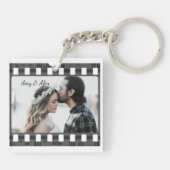 Trendy Film Reel Movie Persoonlijk Afbeelding Lijs Sleutelhanger (Achterkant)