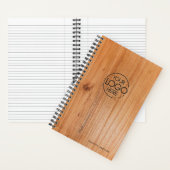 Trendy fineerprint moderne logo notitieboek (Binnen)