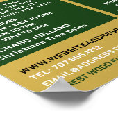 Trendy Fir Tree Design, kerstboomverkoop Poster (Hoek)