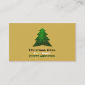 Trendy Fir Tree Design, kerstboomverkoop Visitekaartje (Voorkant)