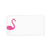 Trendy Flamingo adreslabel Etiket (Voorkant)