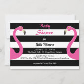 Trendy Flamingo Baby shower uitnodiging (Voorkant)