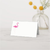 Trendy Flamingo gevouwen plaats kaarten Plaatskaartje (Voorkant)