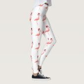 Trendy flamingo kerst leuke Santa hat Leggings (Rechts)