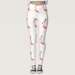 Trendy flamingo kerstrender leggings