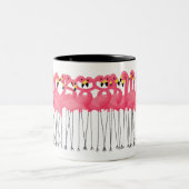 Trendy Flamingos Tweekleurige Koffiemok (Center)