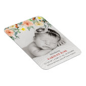 Trendy Floral Blooms Fotoaankondiging Magneet (Rechterzijde)