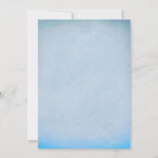 Trendy Floral Blue en Red Wedding Invitations Kaart (Achterkant)