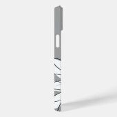 Trendy Floral Daisy met grijze gele douanenaam Case-Mate iPhone Case (Achterkant / Rechts)