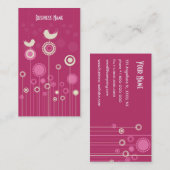 Trendy Floral Design Visitekaartje (Voorkant / Achterkant)