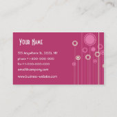 Trendy Floral Design Visitekaartje (Achterkant)