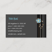 Trendy Floral Design Visitekaartje (Achterkant)