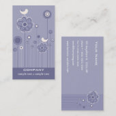 Trendy Floral Design Visitekaartje (Voorkant / Achterkant)