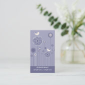 Trendy Floral Design Visitekaartje (Staand voorkant)