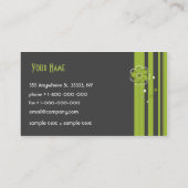 Trendy Floral Design Visitekaartje (Achterkant)