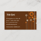 Trendy Floral Design Visitekaartje (Achterkant)