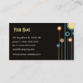 Trendy Floral Design Visitekaartje (Achterkant)