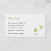 Trendy Floral Design Visitekaartje (Achterkant)