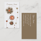 Trendy Floral Design Visitekaartje (Voorkant / Achterkant)