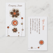 Trendy Floral Design Visitekaartje (Voorkant / Achterkant)