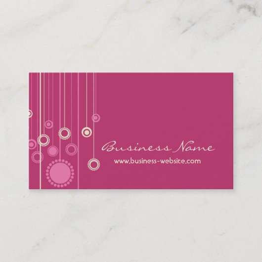 Trendy Floral Design Visitekaartje (Voorkant)