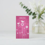 Trendy Floral Design Visitekaartje (Staand voorkant)
