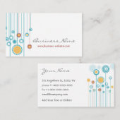 Trendy Floral Design Visitekaartje (Voorkant / Achterkant)