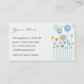 Trendy Floral Design Visitekaartje (Achterkant)