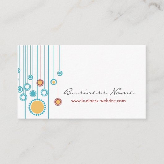 Trendy Floral Design Visitekaartje (Voorkant)