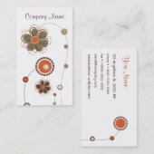 Trendy Floral Design Visitekaartje (Voorkant / Achterkant)