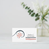 Trendy Floral Essential Oils Aromatherapie Visitekaartje (Staand voorkant)