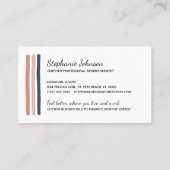 Trendy Floral Essential Oils Aromatherapie Visitekaartje (Achterkant)