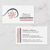 Trendy Floral Essential Oils Aromatherapie Visitekaartje (Voorkant / Achterkant)