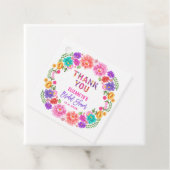 Trendy Floral Fiesta Mexicaans Vrijgezellenfeest Bedankjes Labels (In situ)