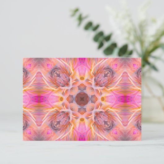 Trendy Floral - Hartelijk dank Bedankkaart (Staand voorkant)