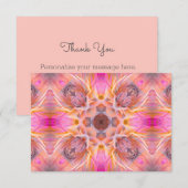 Trendy Floral - Hartelijk dank Bedankkaart (Voorkant / Achterkant)