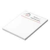 Trendy Floral Healing Arts Entrepreneur Notitieblok (Linkerzijde)