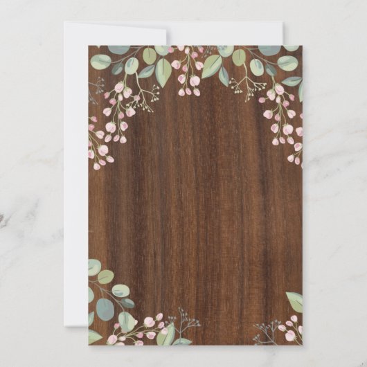 Trendy Floral Jubileum Kaart (Achterkant)