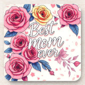 Trendy Floral Luxe Cadeau Collectie Bier Onderzetter (Voorkant)