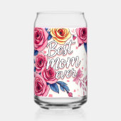 Trendy Floral Luxe Cadeau Collectie Blikvorm Glas (Achterkant)