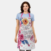 Trendy Floral Luxe Cadeau Collectie Schort (Gedragen)