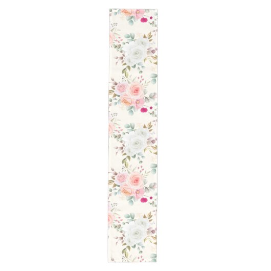 trendy floral medium tafelloper (Voorkant)