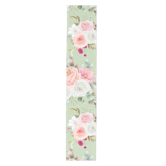 trendy floral medium tafelloper (Voorkant)