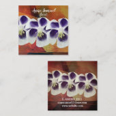 Trendy Floral Modern Visitekaartje (Voorkant / Achterkant)