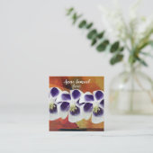 Trendy Floral Modern Visitekaartje (Staand voorkant)